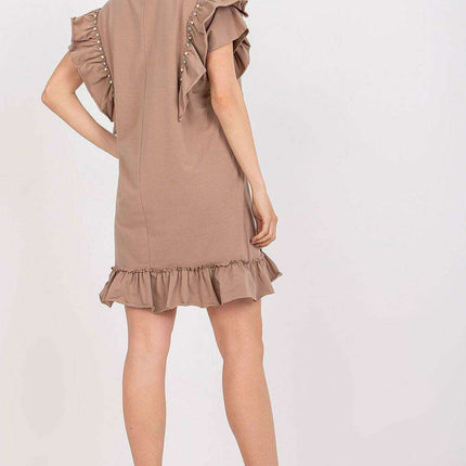 Elegant Ruffled Midi Dress - Très Elite