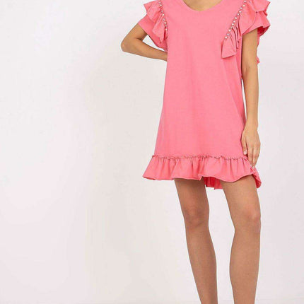 Elegant Ruffled Midi Dress - Très Elite