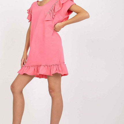 Elegant Ruffled Midi Dress - Très Elite