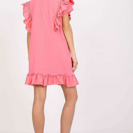 Elegant Ruffled Midi Dress - Très Elite