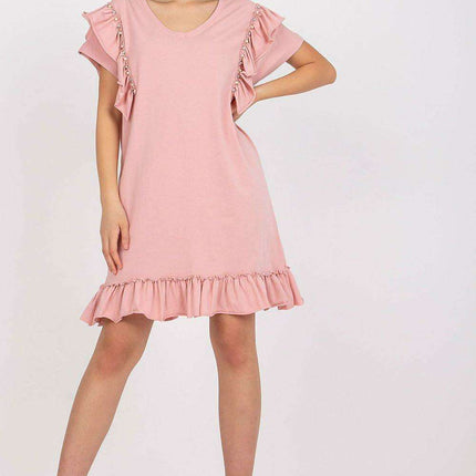 Elegant Ruffled Midi Dress - Très Elite