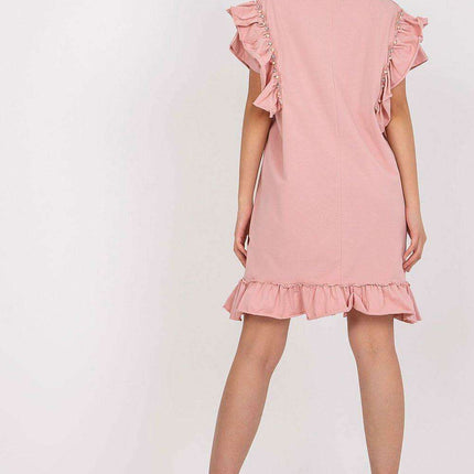 Elegant Ruffled Midi Dress - Très Elite