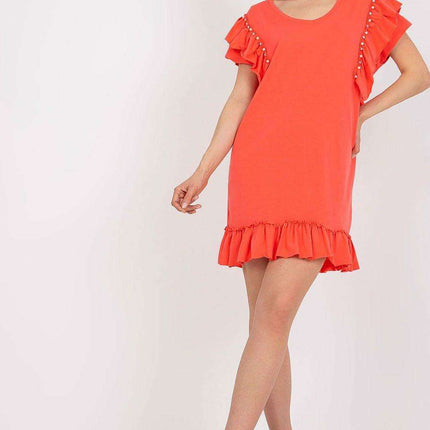 Elegant Ruffled Midi Dress - Très Elite