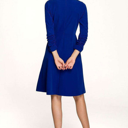Elegant Ruffled Sleeve A-Line Dress - Très Elite