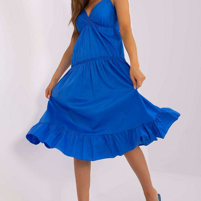 Elegant Ruffled Summer Dress