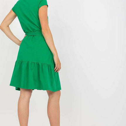 Elegant Ruffled V Neck Summer Dress From Paris Chic - Très Elite
