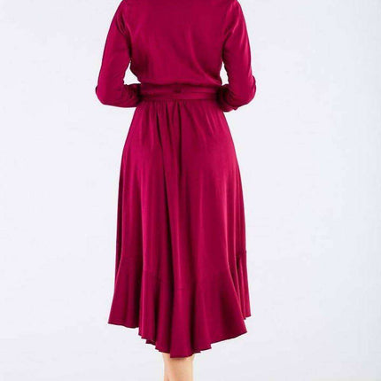 Elegant Ruffled Viscose Evening Gown with Stylish Details - Très Elite