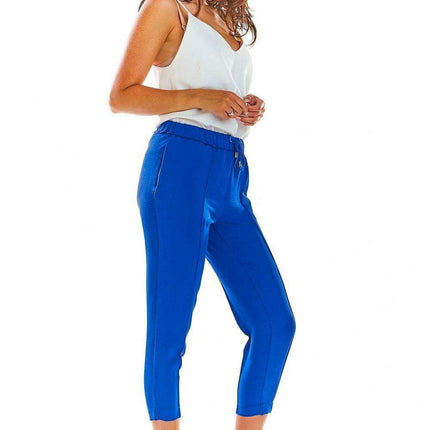 Elegant Ruffled Waist Cigarette Trousers - Très Elite