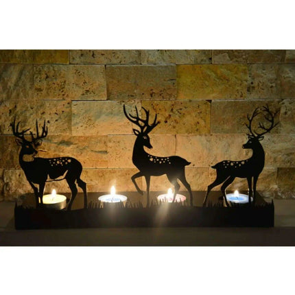 Elegant Rustic Deer Candle Holder for Serene Atmosphere - Très Elite