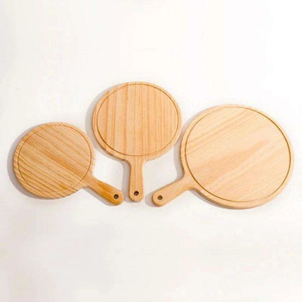 Elegant Rustic Pizza Serving Board and Premium Stone Baking Tray Combo - Must-Have Kitchen Essential - Très Elite