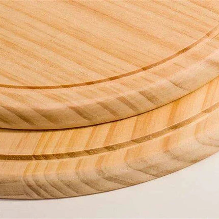 Elegant Rustic Pizza Serving Board and Premium Stone Baking Tray Combo - Must-Have Kitchen Essential - Très Elite