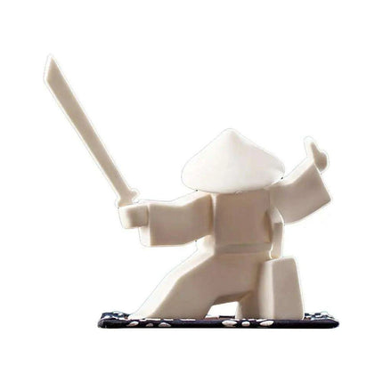 Elegant Samurai Porcelain Incense Holder - Unique Artistic Censer for Home Serenity..