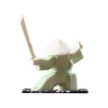 Elegant Samurai Porcelain Incense Holder - Unique Artistic Censer for Home Serenity..