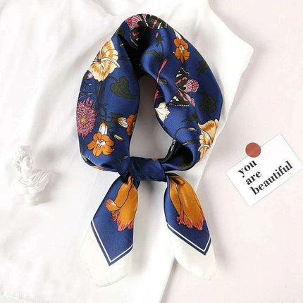 Elegant Satin Square Shawl Hijab: Luxurious 70x70cm Bandana for Women - Très Elite