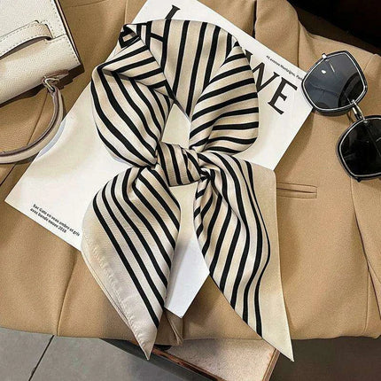 Elegant Satin Square Shawl Hijab: Luxurious 70x70cm Bandana for Women - Très Elite