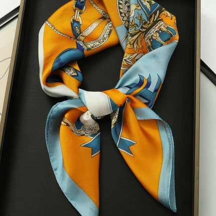 Elegant Satin Square Shawl Hijab: Luxurious 70x70cm Bandana for Women - Très Elite