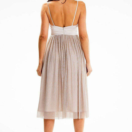 Elegant Satin Strapless Cocktail Dress - Très Elite