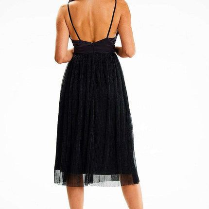 Elegant Satin Strapless Cocktail Dress - Très Elite