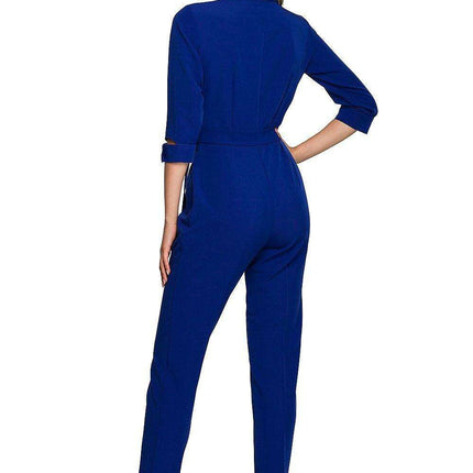 Elegant Shawl Collar Jumpsuit for Effortless Elegance - Très Elite