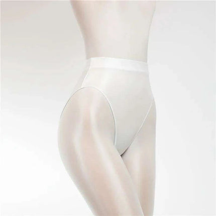 Elegant Sheer Satin High-Waist Lingerie Gymnastic Briefs for Women - Très Elite
