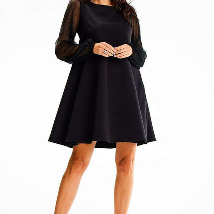 Elegant Sheer Sleeve Maxi Dress - Très Elite