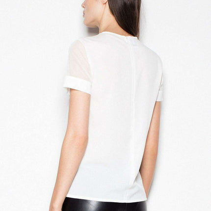 Elegant Sheer Sleeve Top - Très Elite