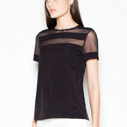 Elegant Sheer Sleeve Top - Très Elite