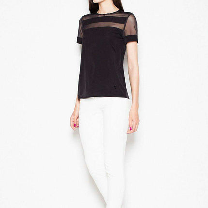Elegant Sheer Sleeve Top - Très Elite