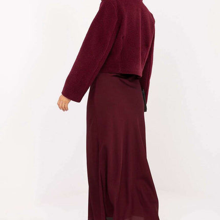 Elegant Short Women’s Coat – Classic Collar & Double-Breasted Style - Très Elite