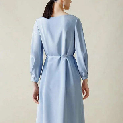 Elegant Silk Crepe Dress for Women - Perfect for Office and Parties - Spring Summer 2024 Collection - Très Elite