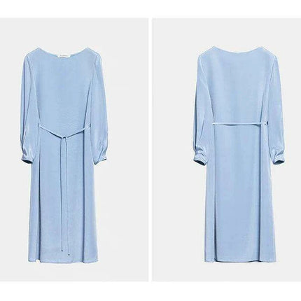 Elegant Silk Crepe Dress for Women - Perfect for Office and Parties - Spring Summer 2024 Collection