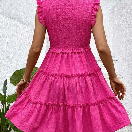 Elegant Sleeveless Flare Dress - All-Season Versatility