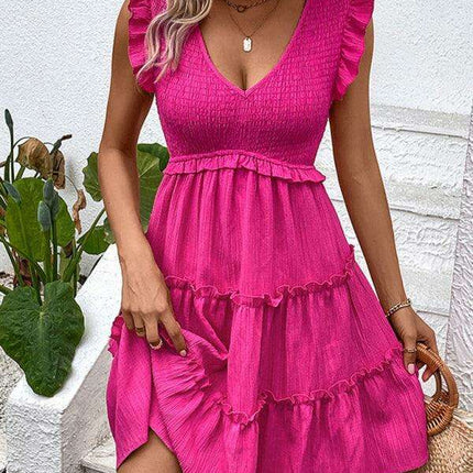 Elegant Sleeveless Flare Dress - All-Season Versatility