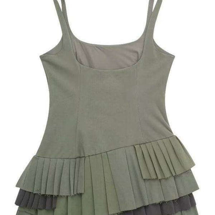 Elegant Sleeveless Midi Dress in Lightweight Polyester for Effortless Elegance - Très Elite