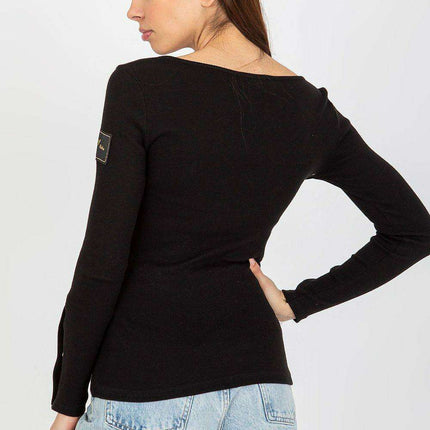 Elegant Snap-Front Blouse - Très Elite