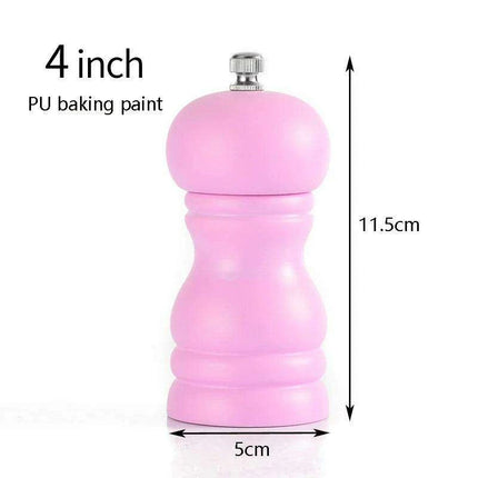 Elegant Solid Wood Adjustable Salt and Pepper Mill Set for Outdoor Dining..