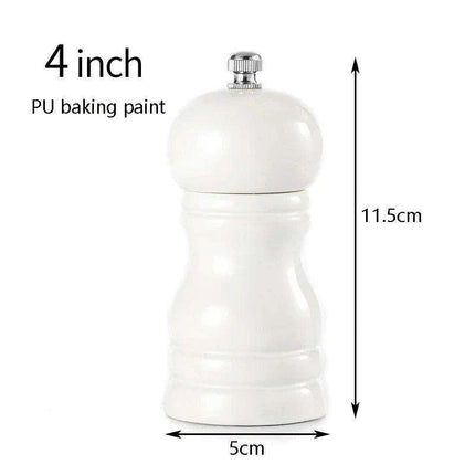 Elegant Solid Wood Adjustable Salt and Pepper Mill Set for Outdoor Dining..