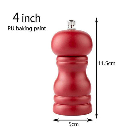 Elegant Solid Wood Adjustable Salt and Pepper Mill Set for Outdoor Dining..