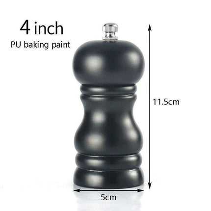 Elegant Solid Wood Adjustable Salt and Pepper Mill Set for Outdoor Dining..