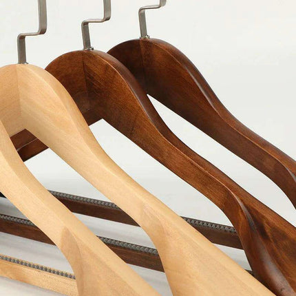 Elegant Solid Wood Suit Hangers - Premium Closet Storage Solution - Très Elite