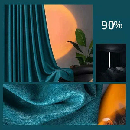 Elegant Soundproof Blackout Curtains - Premium Dual-Fabric Linen Cotton for Cozy Home Ambiance..
