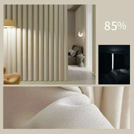 Elegant Soundproof Blackout Curtains - Premium Dual-Fabric Linen Cotton for Cozy Home Ambiance..