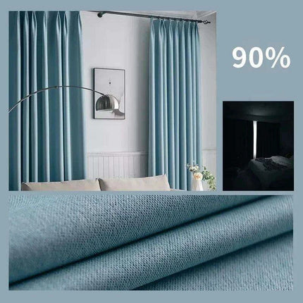 Elegant Soundproof Blackout Curtains - Premium Dual-Fabric Linen Cotton for Cozy Home Ambiance..
