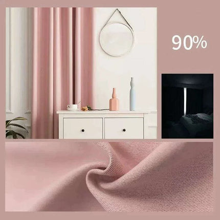 Elegant Soundproof Blackout Curtains - Premium Dual-Fabric Linen Cotton for Cozy Home Ambiance..