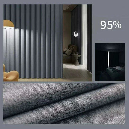Elegant Soundproof Blackout Curtains - Premium Dual-Fabric Linen Cotton for Cozy Home Ambiance..