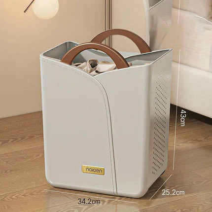 Elegant Space-Saving Laundry Basket for Convenient Organization- Très Elite- Très Elite