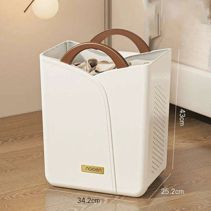 Elegant Space-Saving Laundry Basket for Convenient Organization- Très Elite- Très Elite