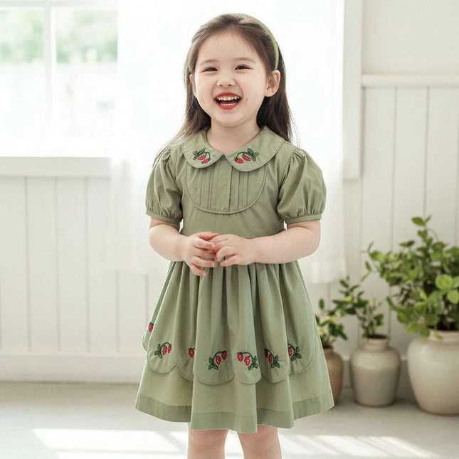 Elegant Spanish Lolita Toddler Dress - Ideal for Birthdays and Eid Celebrations