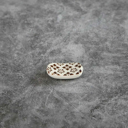 Elegant Square Ceramic Chopstick Holder - 1pc for Stylish Dining Experience - Très Elite