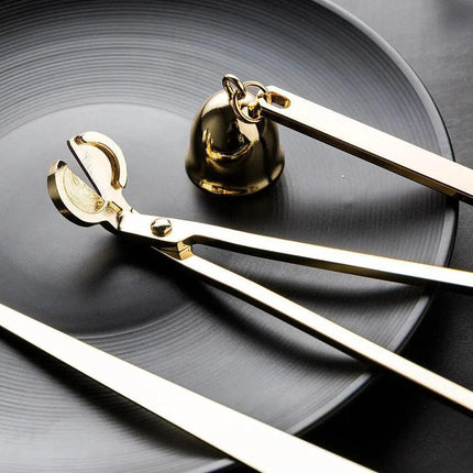 Elegant Stainless Steel Candle Snuffer Set with Mirror Finish